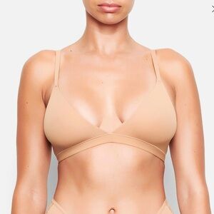 Skims triangle bralette in ochre